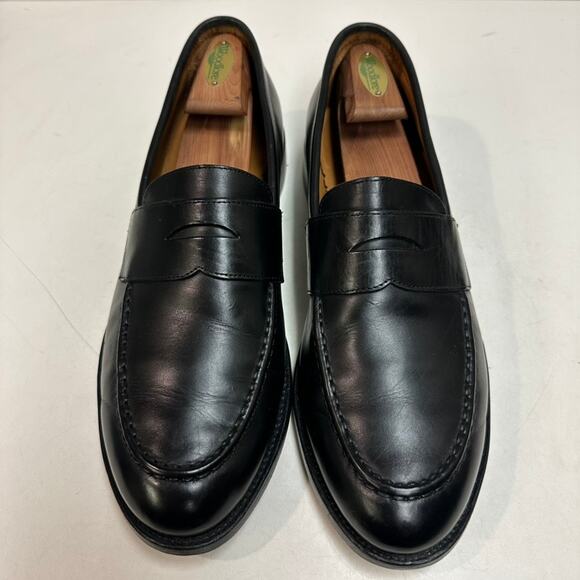 EXCELLENT Grant Stone x J. Crew Ludlow Penny Loafer Black Leather 12 main image 7